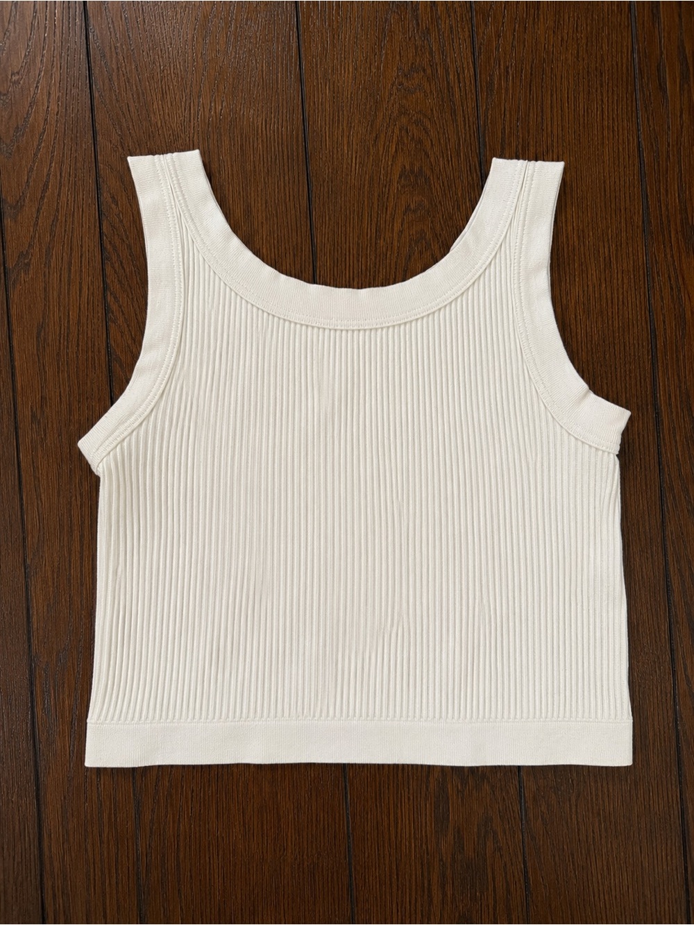 Urban Outfitters Out From Under Ribbed Cropped Tank Top Cream M/L